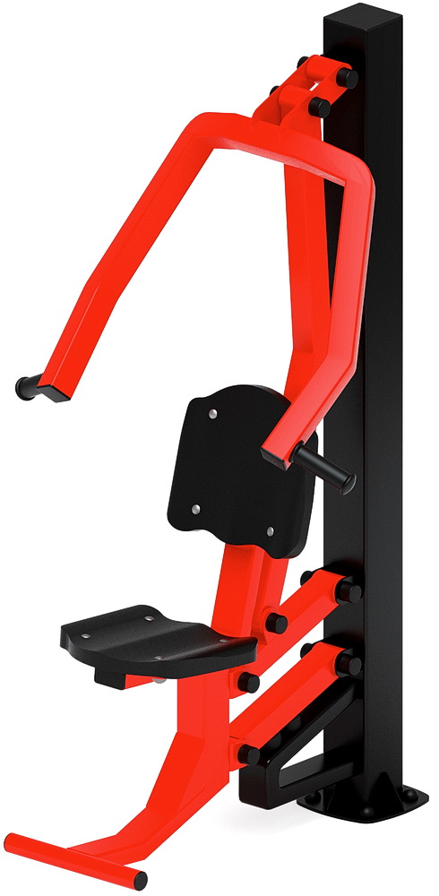 Тренажер уличный ЖИМ ОТ ГРУДИ (красный) СТ 006-11