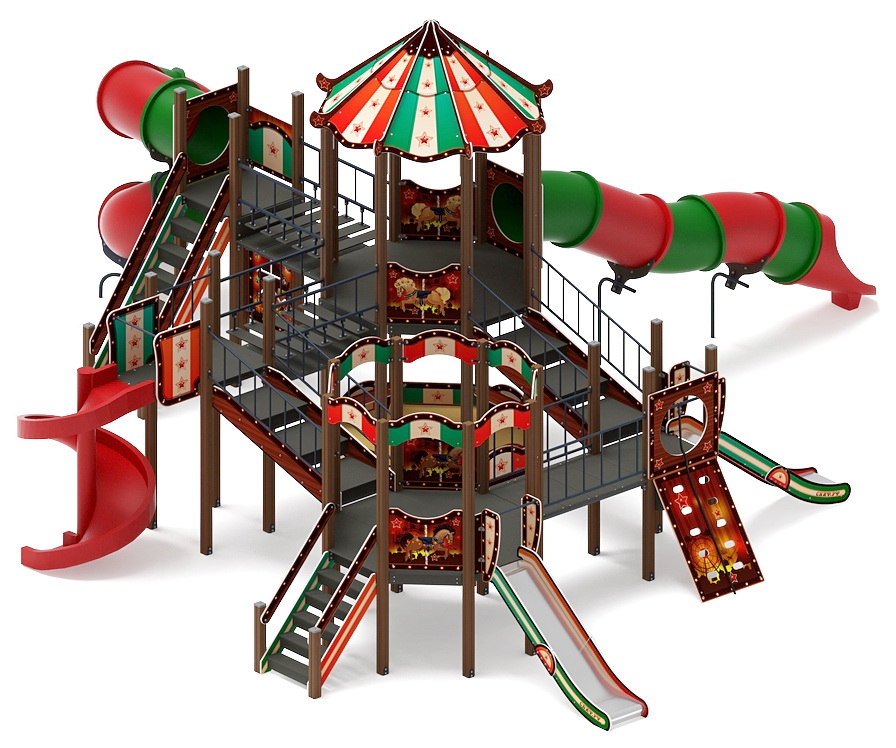 КАРНАВАЛ детский игровой комплекс ДИК 2.22.05-01 (H=2000, H=1200)