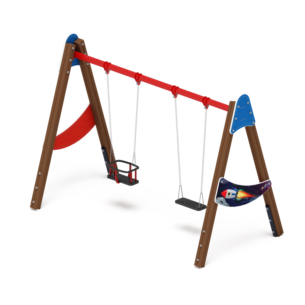 КОСМОПОРТ качели Д2 двойные ИО 12.Д.03.04.02-П