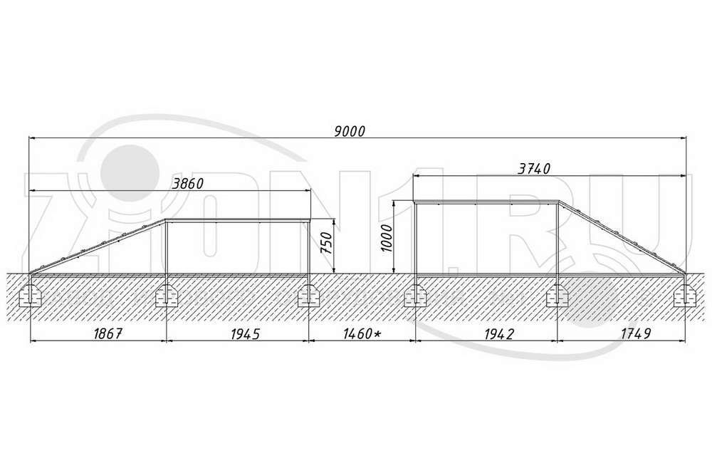 Окоп ZION для собак (СПЛ002)
