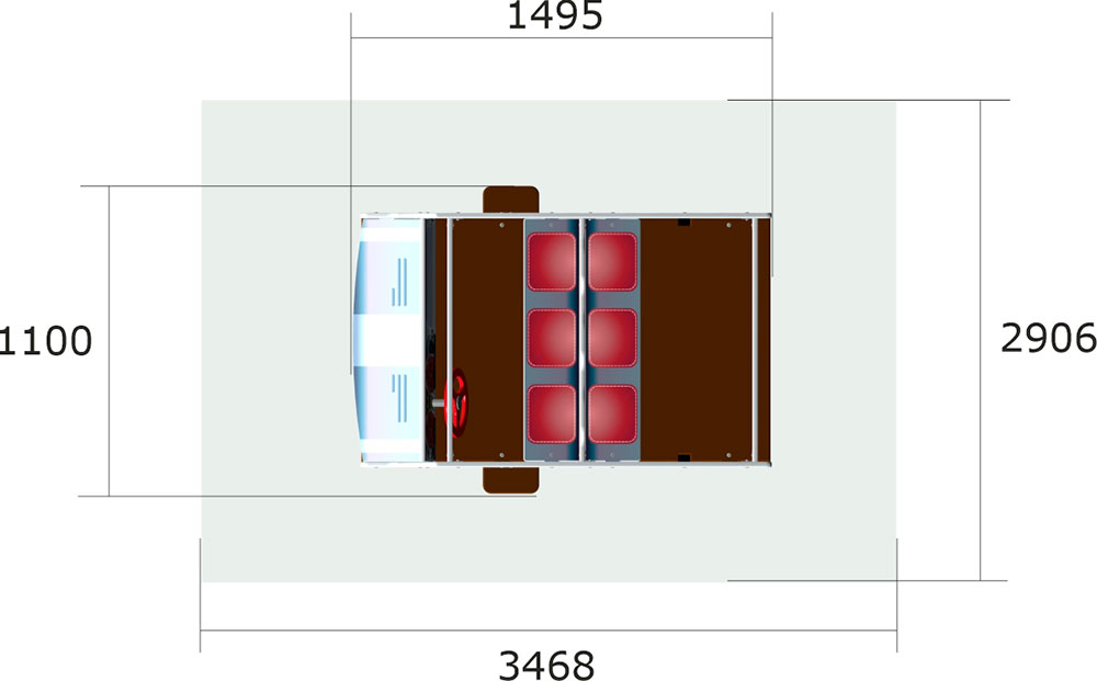 Игровой макет ZION Машина Скорая помощь (ИМ247)