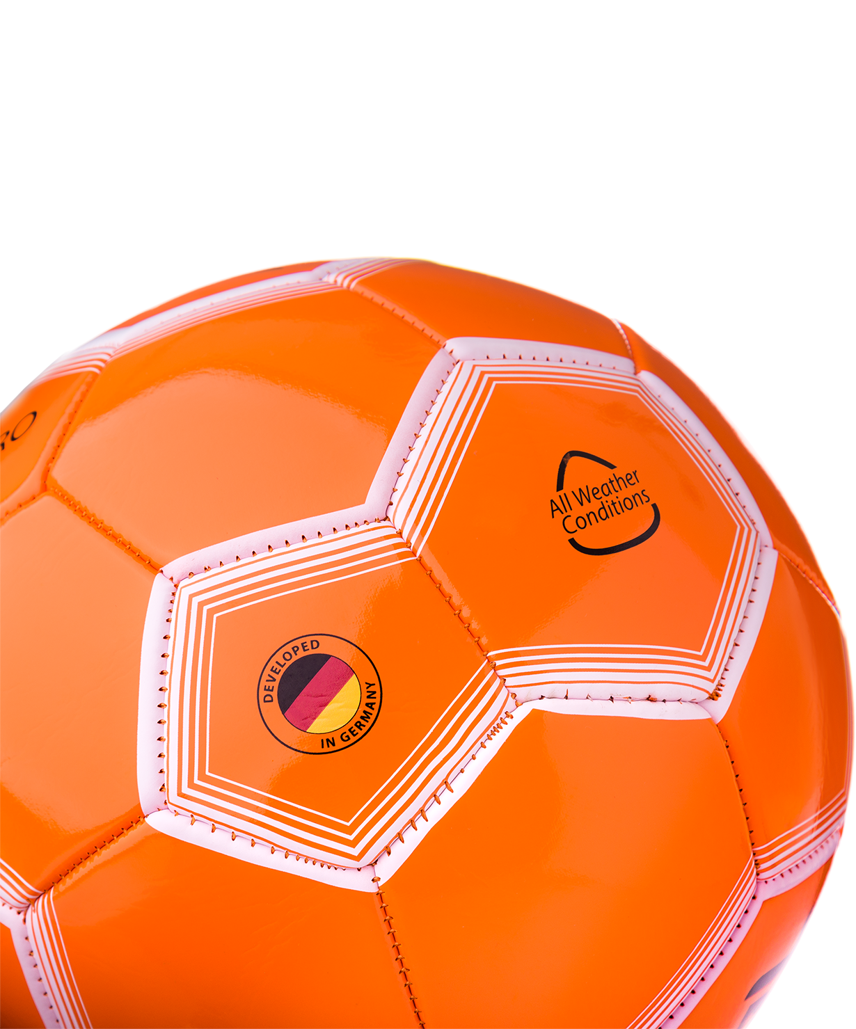 Мяч футбольный JS-100 Intro №5, оранжевый