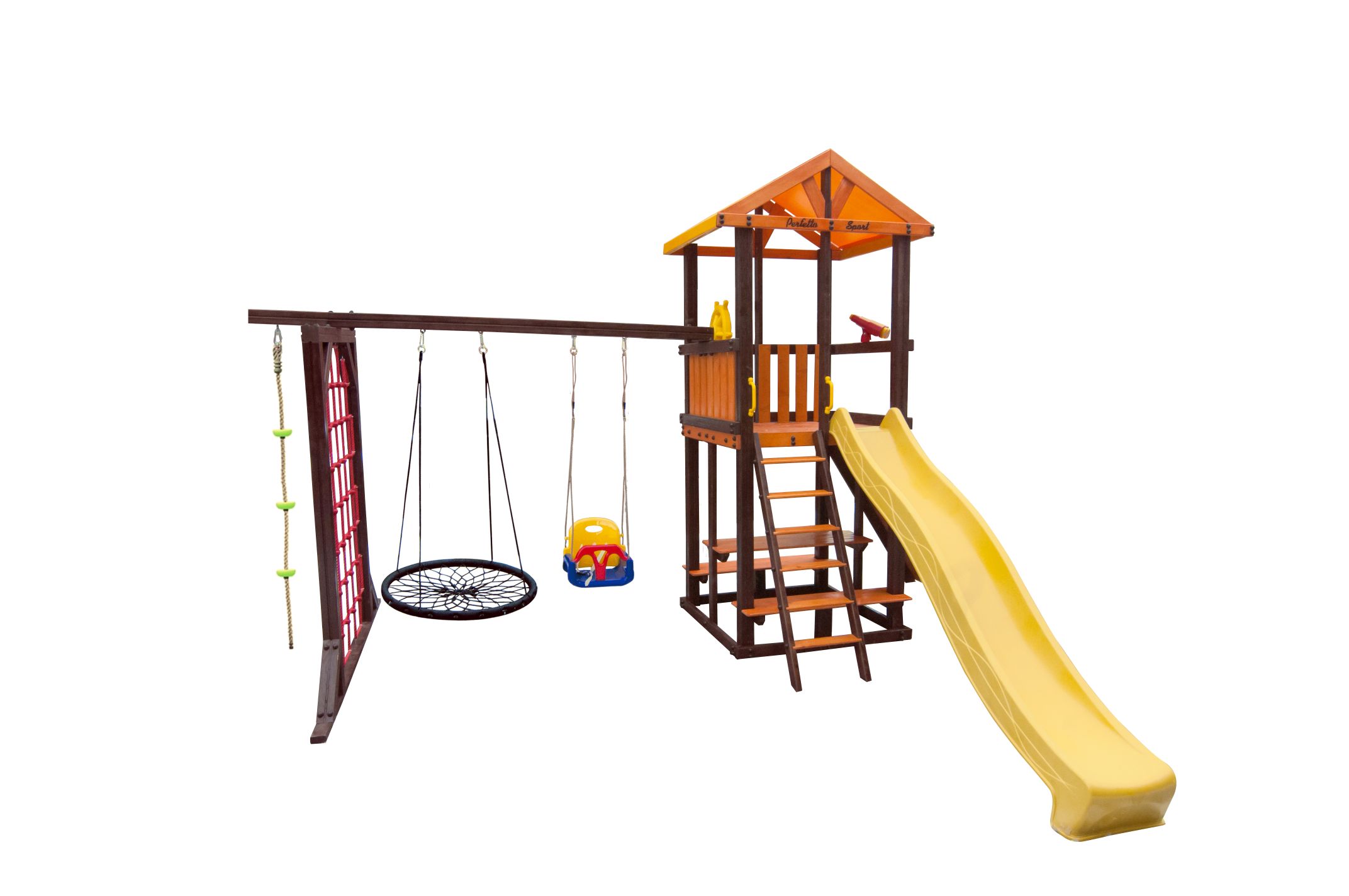 Игровой комплекс Perfetto sport «Bari-11» + качели "Паутина"