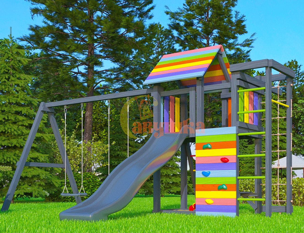 Детская площадка Савушка 6 (Black Edition)