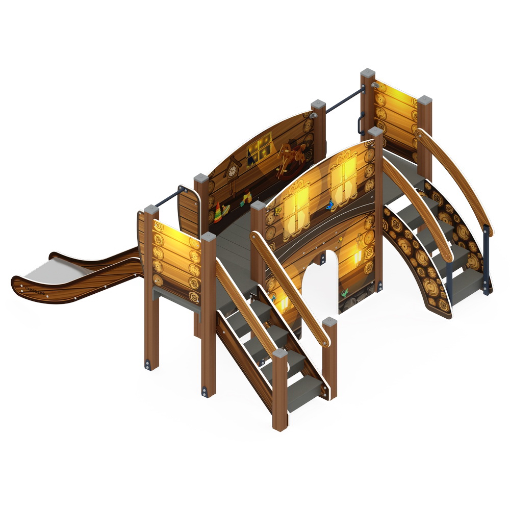 КАРАПУЗ (Эко) детский игровой комплекс ДИК 1.001.01-02 (H=900)