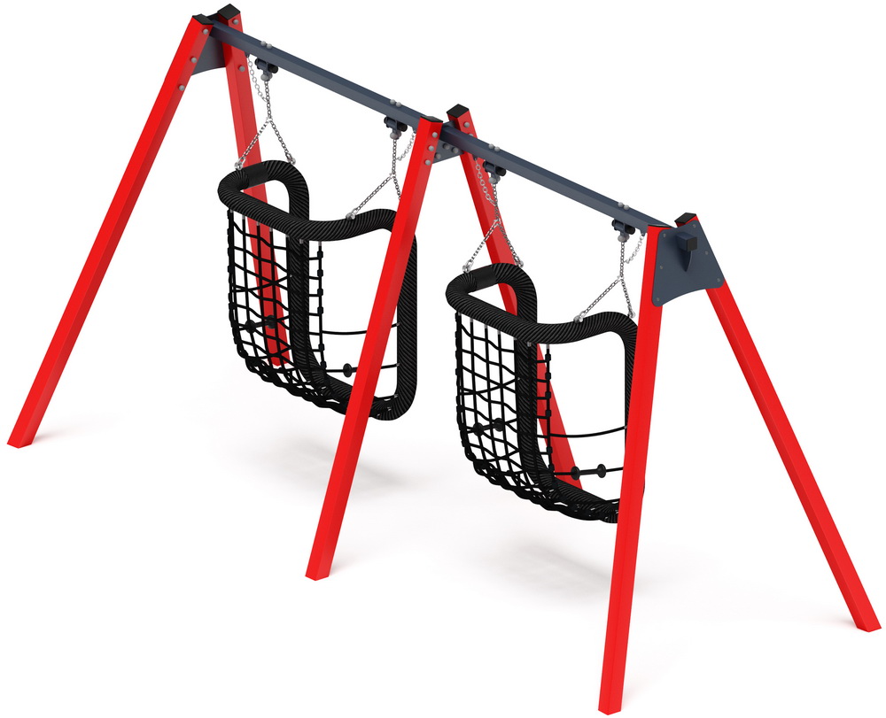 Качели М2 двойные ИО 12.М.08.08.01-01 (красный)