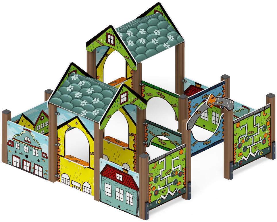 Лабиринт КУБИК 5 (Город) игровая форма МФ 20.01.05-01