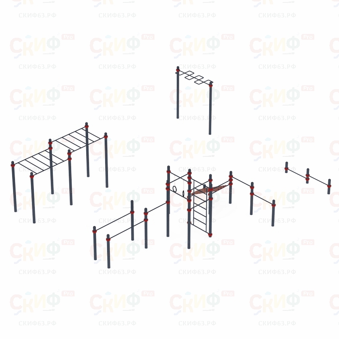 Уличный атлетический комплекс ВОРКАУТ 38 (89)