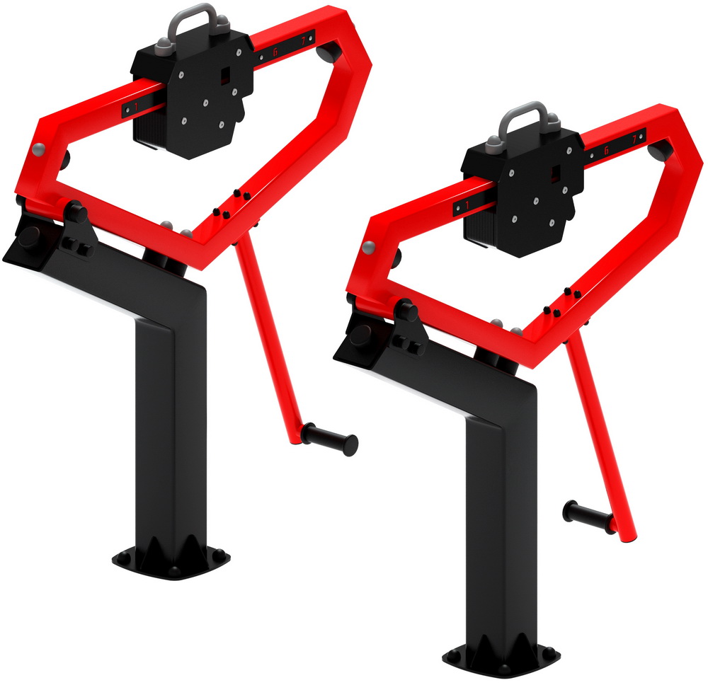 Тренажер уличный ПРИСЕДАНИЯ (красный) СТ 025-11.П