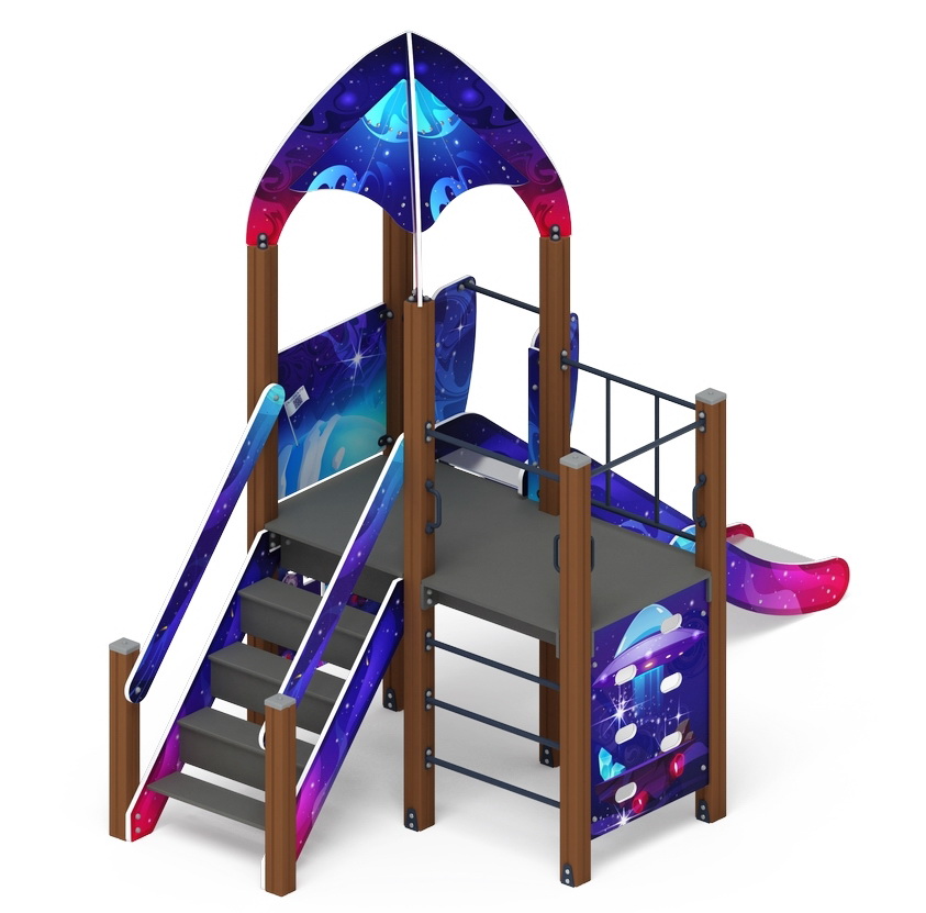 КОСМОПОРТ детский игровой комплекс ДИК 2.14.08-02 (H=1200)
