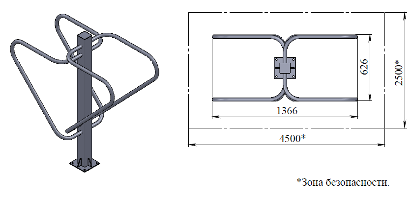 Уличный тренажер брусья двойные  Air-Gym YT37