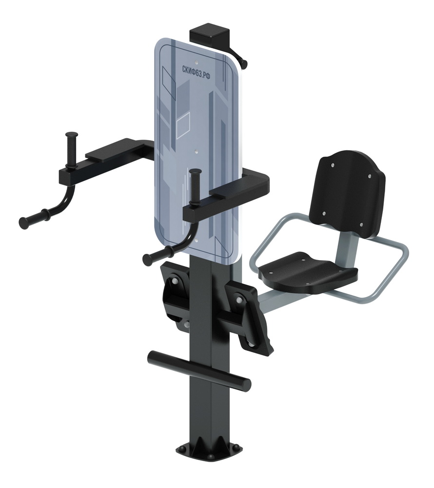 Тренажер уличный ХИПС + МАЯТНИК (серый) СТ 023-13