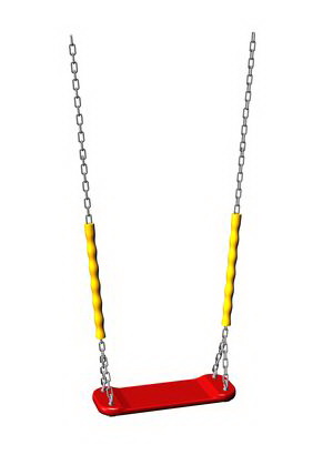 Сидение для качелей ZION без спинки с цепями (К046)