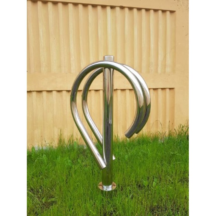 Велопарковка Дабл на 2 велосипеда из нержавеющей стали