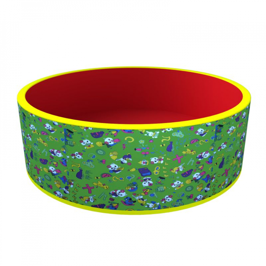 Сухой бассейн «Веселая поляна» ДМФ-МК-02.51.03 (зеленый/красный +100 шаров)