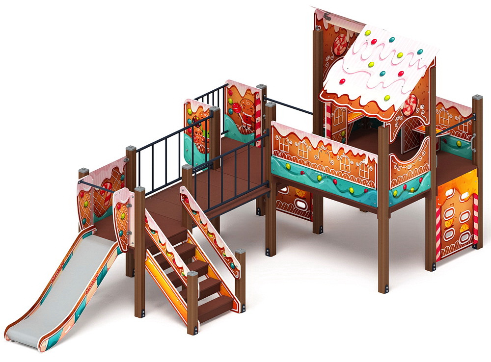 ТЕРЕМОК детский игровой комплекс ДИК 1.07.01-02 (H=900)