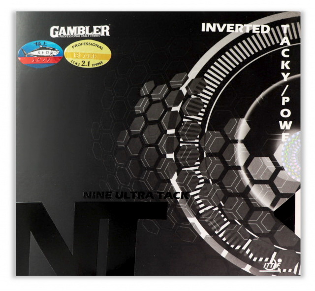 Накладка на ракетку для настольного тенниса GAMBLER Nine ultra tack medium 2,1 black
