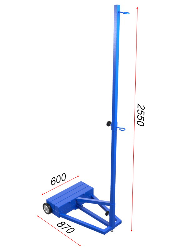 Стойки волейбольные мобильные (квадратный профиль) 03.104