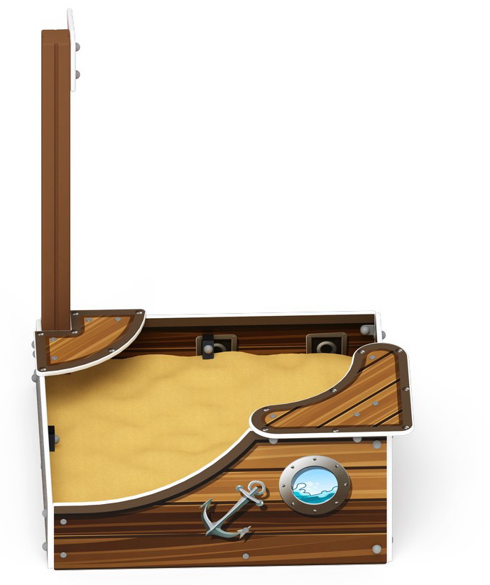 КОРАБЛИК песочница (Коричневый) ИО 5.03.01-02