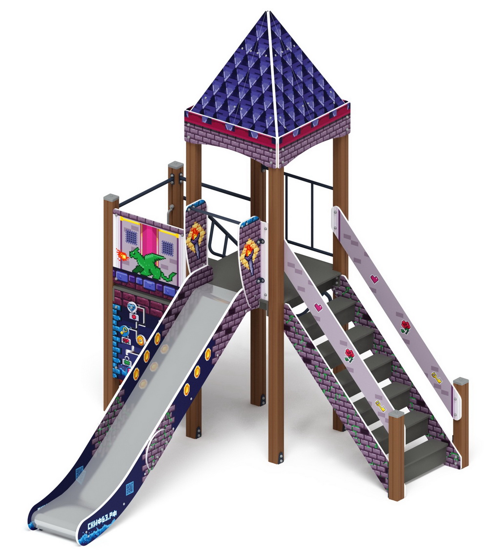 ЗАМОК детский игровой комплекс ДИК 2.18.04-03 (H=1500)