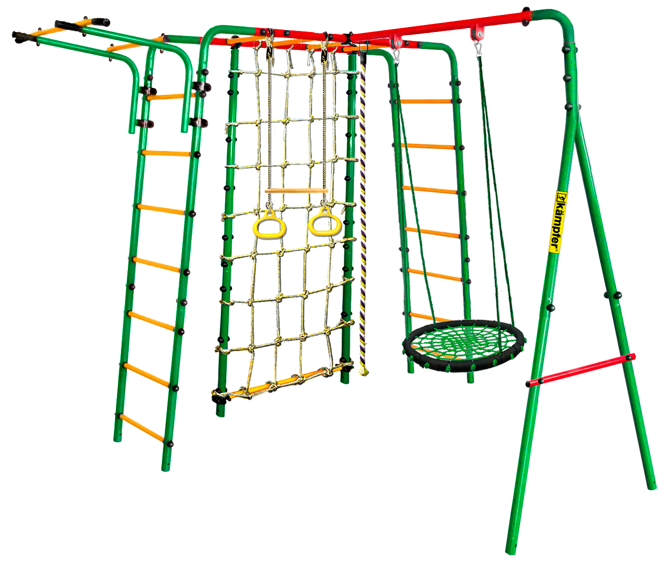 Спортивно-игровой комплекс Kampfer Kindisch (Гнездо среднее зеленое)