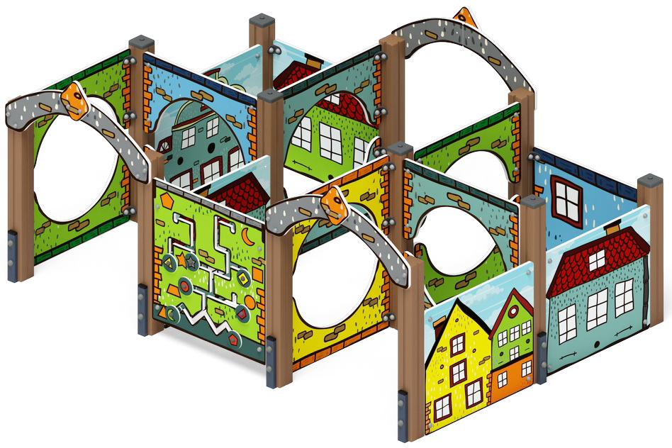 Лабиринт КУБИК 2 (Город) игровая форма МФ 20.01.02-01