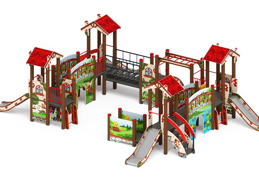 В ГОСТЯХ У СКАЗКИ детский игровой комплекс ДИК 1.05.01-10.С (H=900)