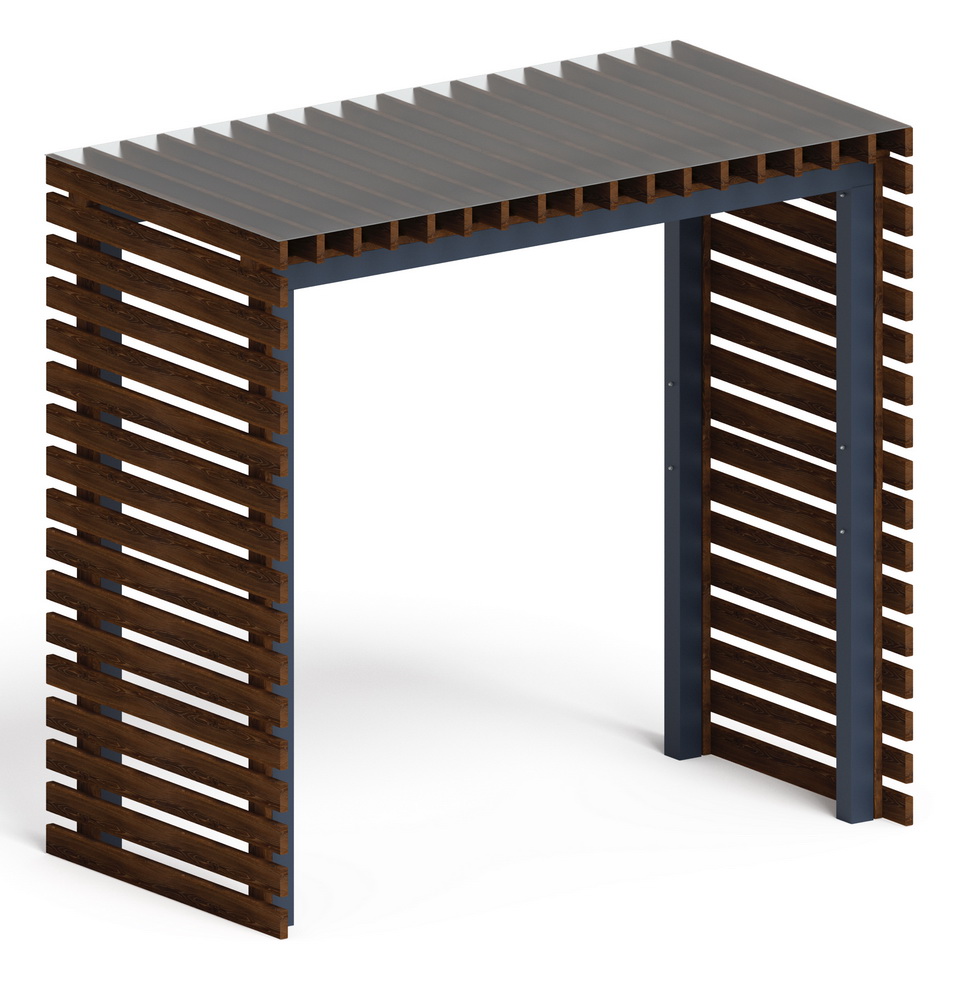 Пергола беседка МФ 77.01.03/с поликарбонатом/