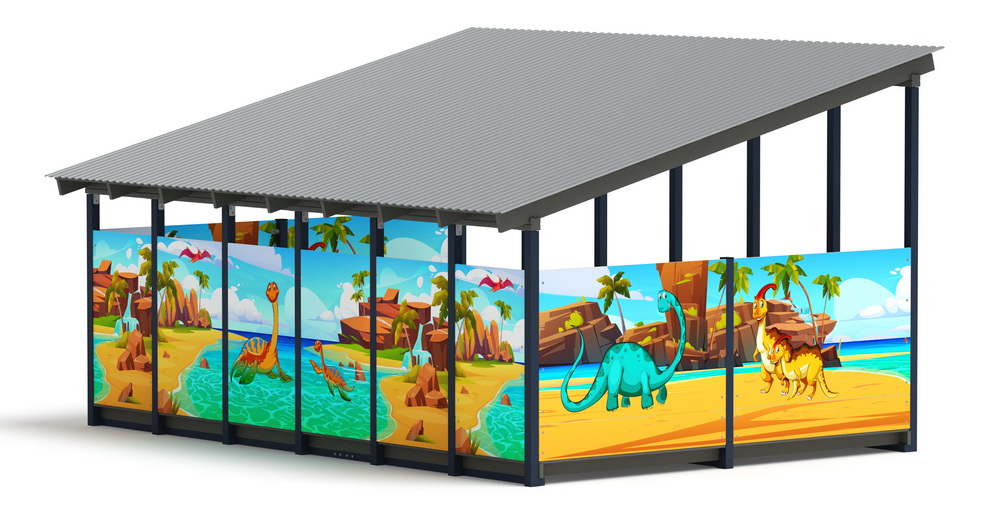 Теневой навес (Дино) МФ 71.6.4-13