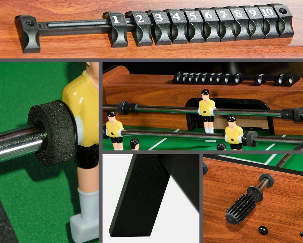 Настольный футбол (кикер) Stuttgart 4 ф (122 x 61 x 81см, коричневый)