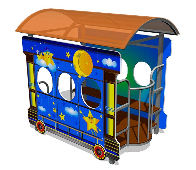 Игровой макет ZION Вагон, разные цвета