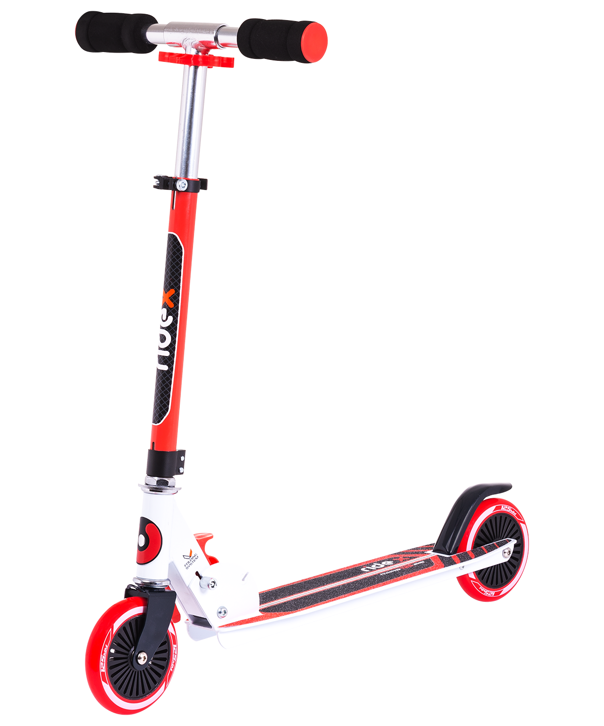 Самокат 2-колесный Rapid 125 мм, красный