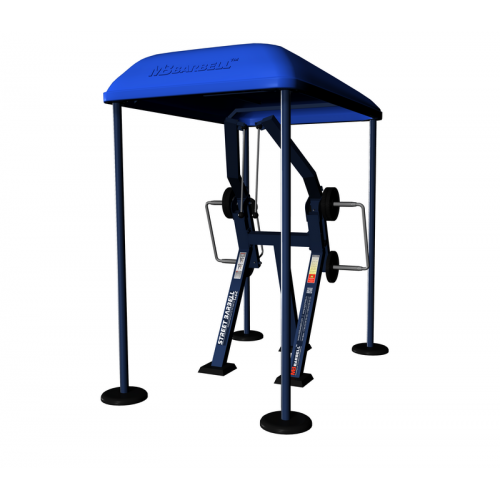 Веревочная вертикальная тяга стоя с изменяемой нагрузкой