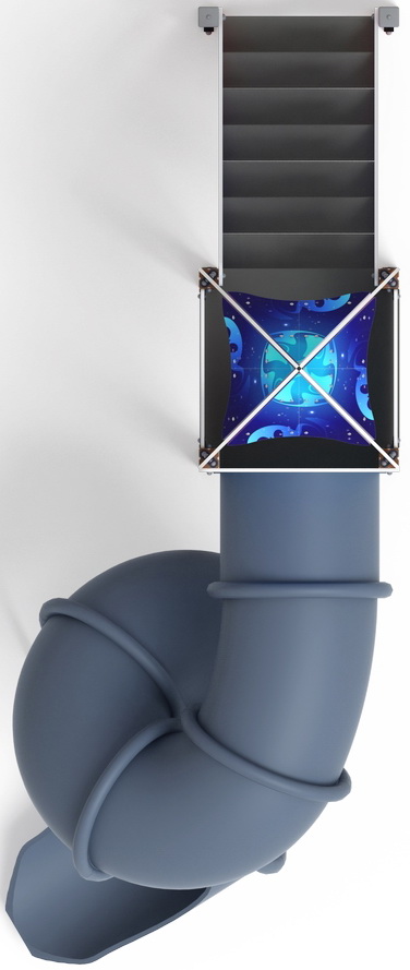 КОСМОПОРТ (Космос) горка тоннельная винтовая (H=2000) ИО 45.14.01-02