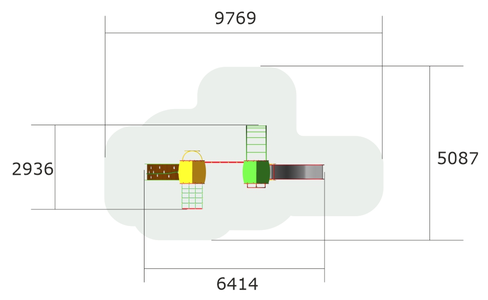 Детский игровой комплекс ZION Жираф (КД011)