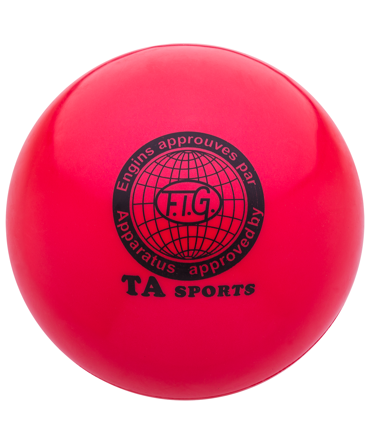 Мяч для художественной гимнастики RGB-101, 19 см, красный