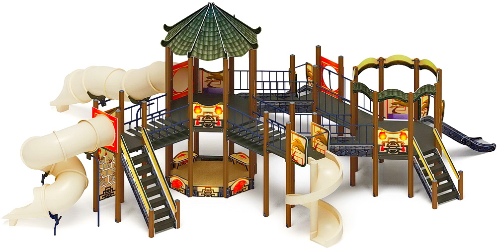 КАРНАВАЛ детский игровой комплекс ДИК 2.22.05-02 (H=2000, H=1200)