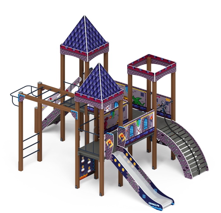 ЗАМОК детский игровой комплекс ДИК 2.18.02-03 (H=1200)