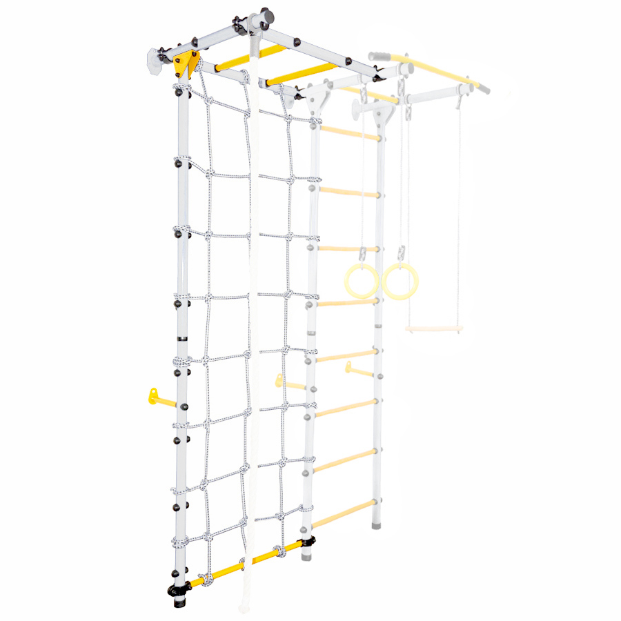 Рукоход-Лайт Юный Атлет с сеткой белый/желтый