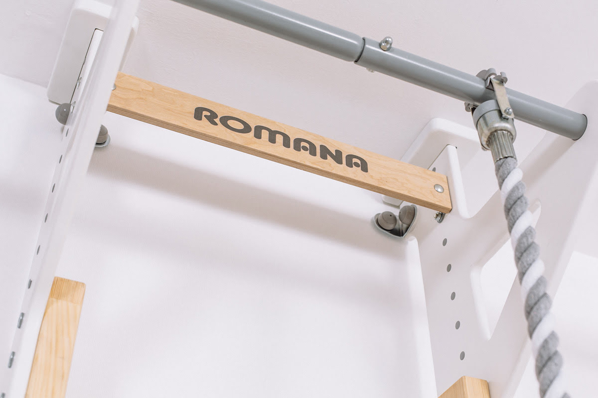 Комплекс Шведская стенка деревянная ECO 2 Romana (02.21.8.14.500.08.01-01) дерево/белый