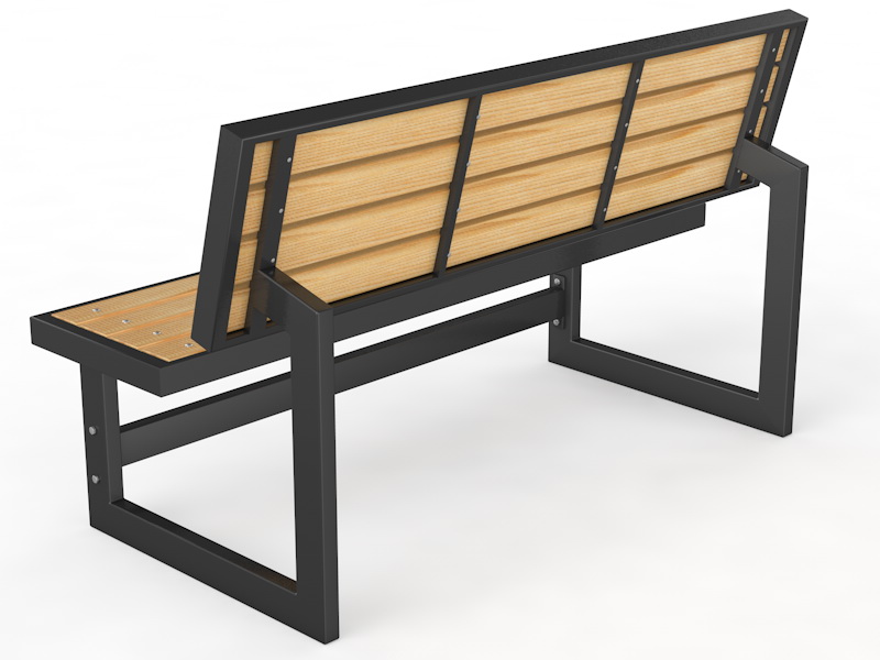 Уличная скамейка со спинкой «Парк» (14.6.700)