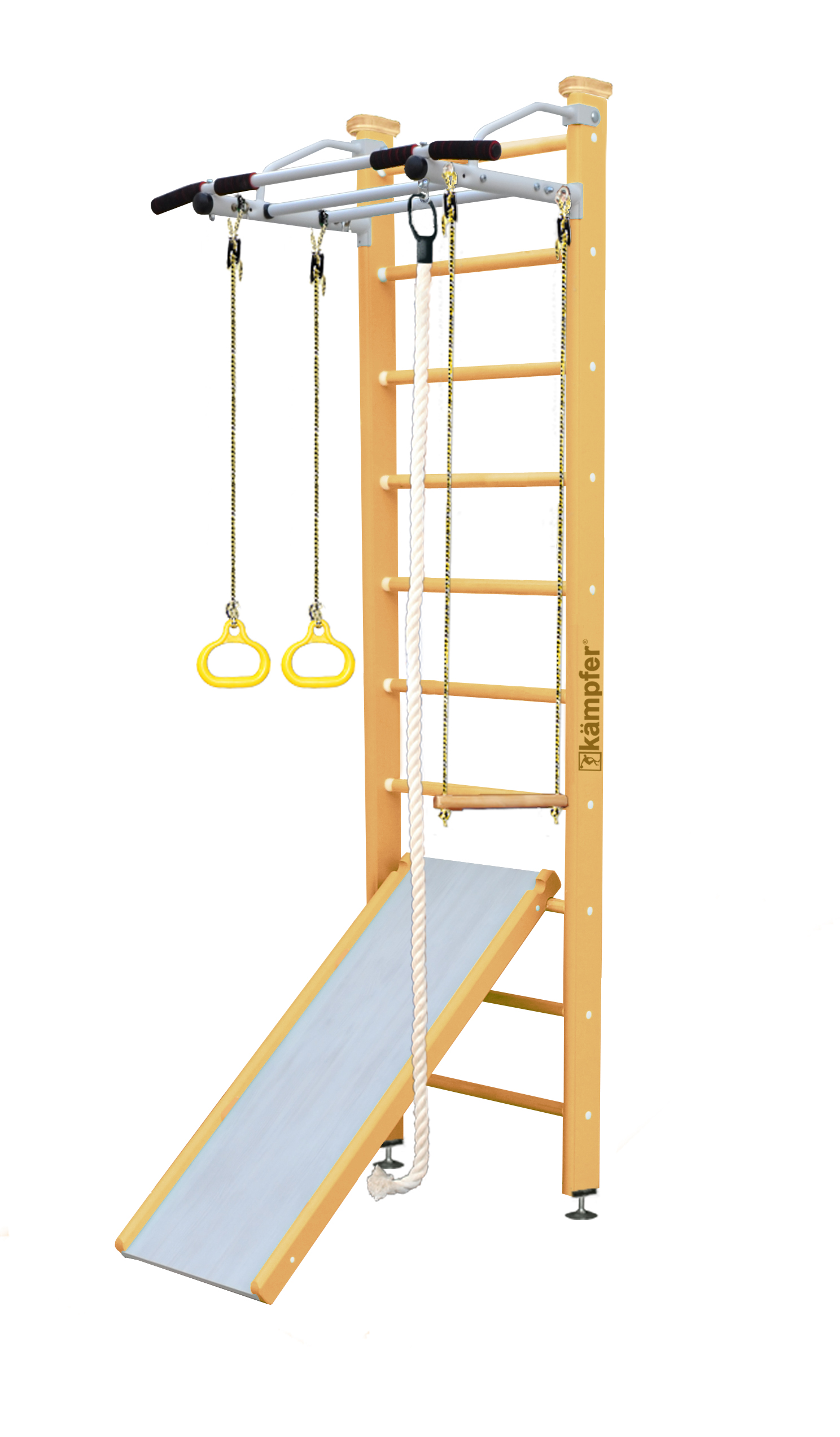 Шведская стенка Kampfer Ride Ceiling (№2 Ореховый Стандарт белый антик турник)