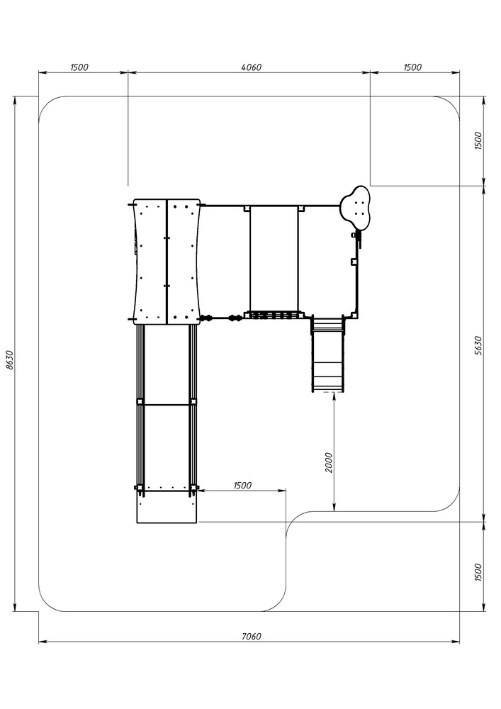 Детский игровой комплекс Забота ЛУКОМОРЬЕ ДОВ 20.25.01