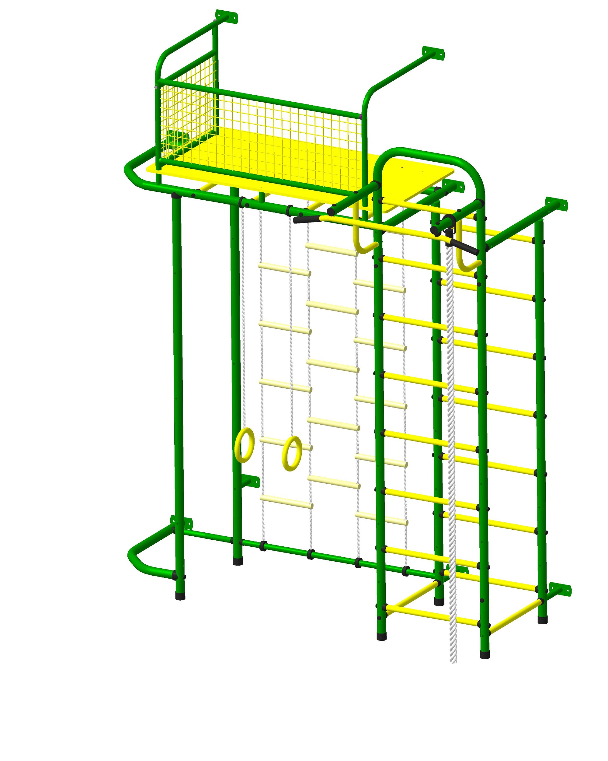 Спортивно-игровой комплекс Пионер С6ЛМ бело/серый