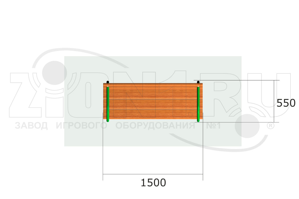 Скамейка парковая ZION ДП1 (СП181)