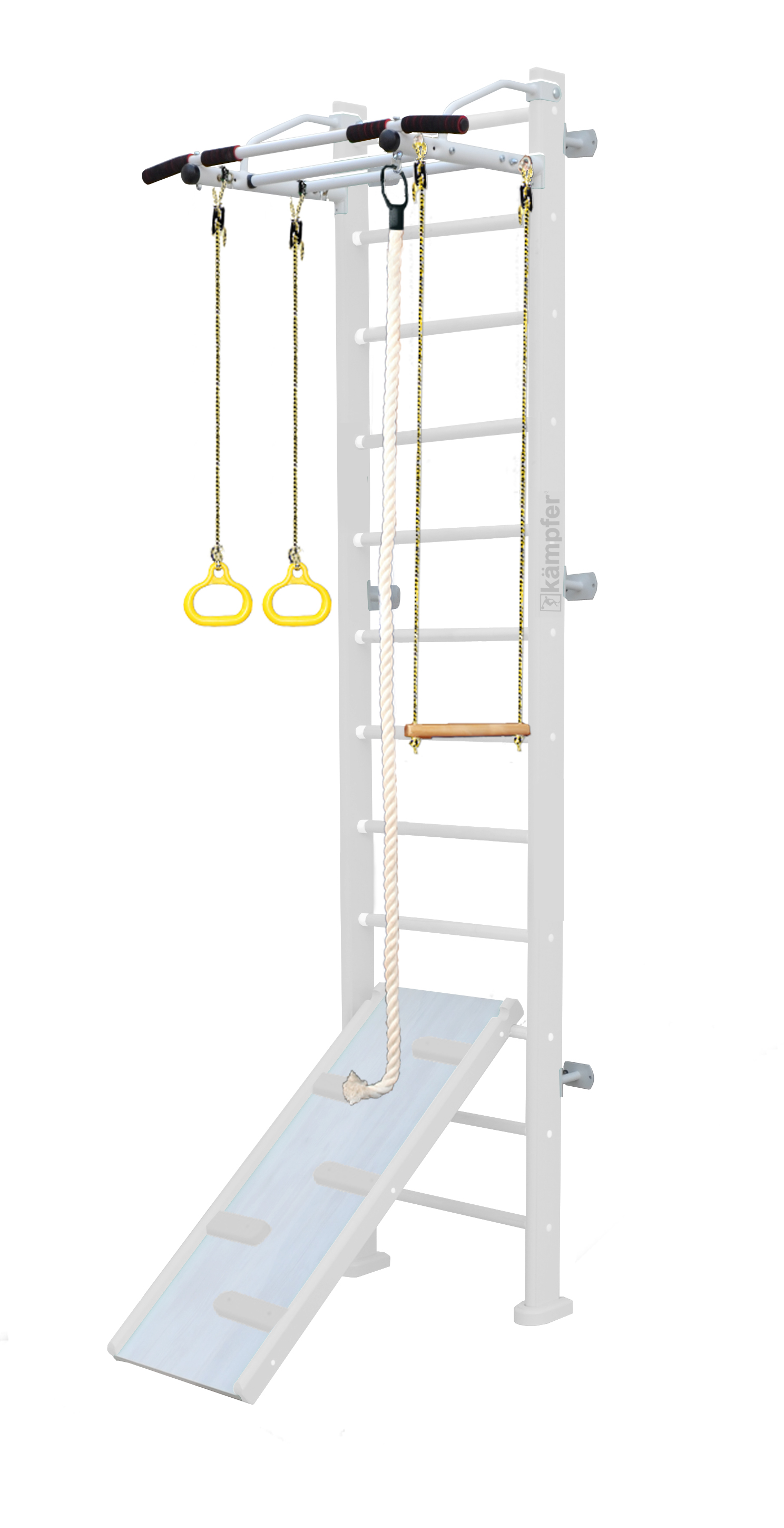 Шведская стенка Kampfer Ride Wall (№6 Жемчужный Стандарт белый антик турник)