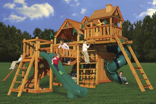 Детская деревянная игровая площадка ОХОТНИК ДЕЛЮКС