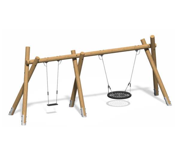 Качели двойные для детской площадки Столбушка КЧ-33.2