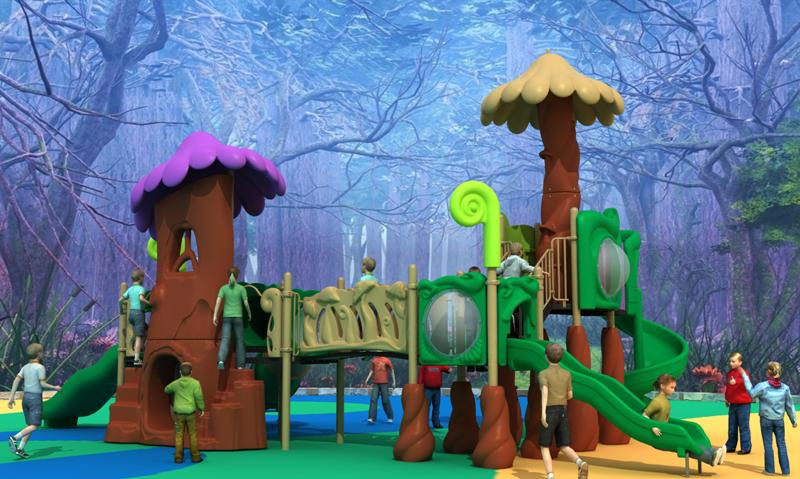 Детская игровая площадка Air-Gym Play Грибная полянка WD-MG104, Грибная серия