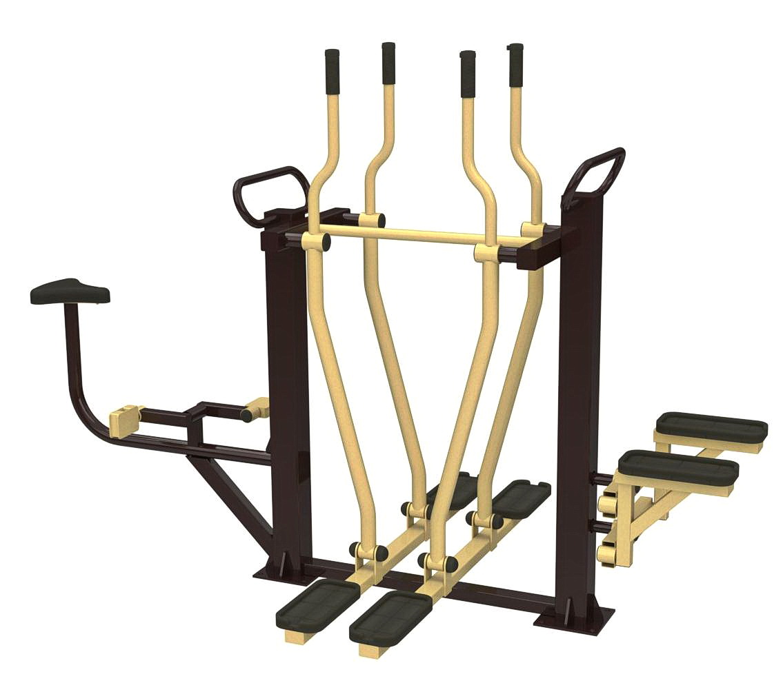 Уличный тренажер Лыжники + Велосипед + Степпер  Air-Gym YT36